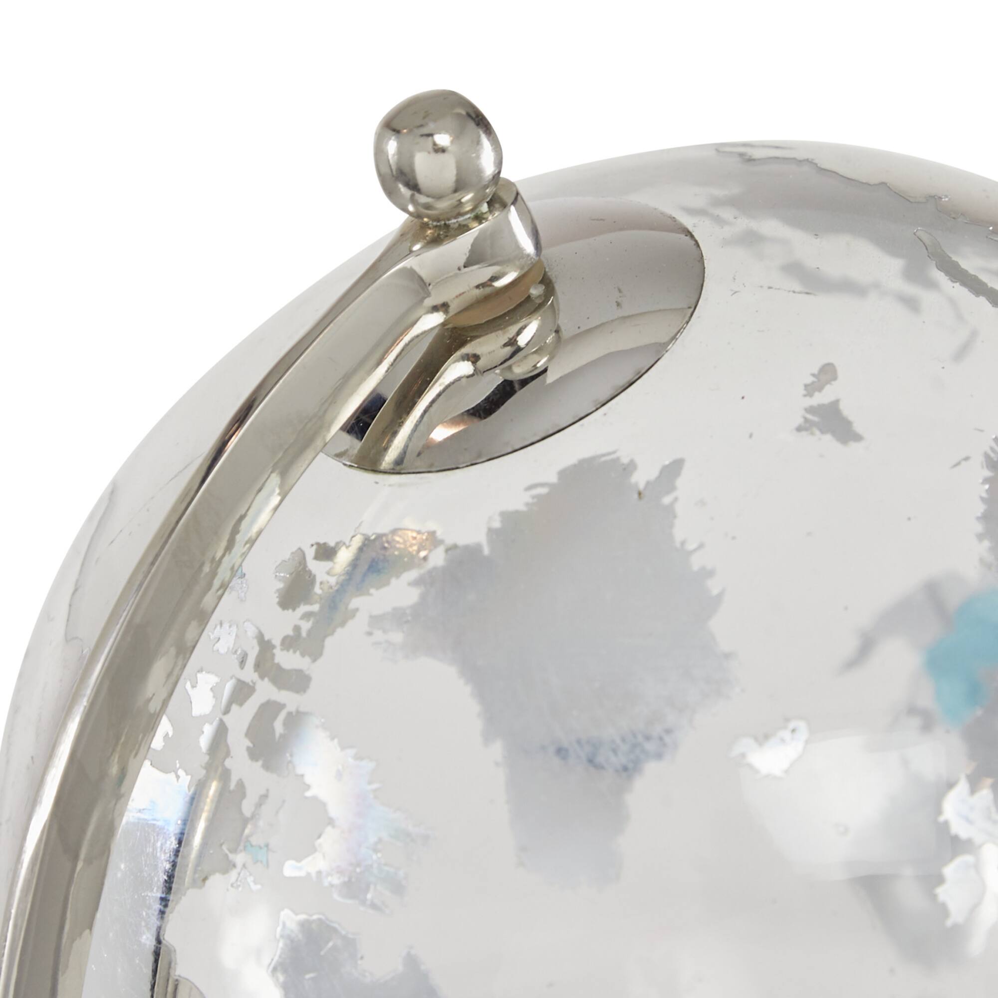 15" Silver Aluminum Glam Globe